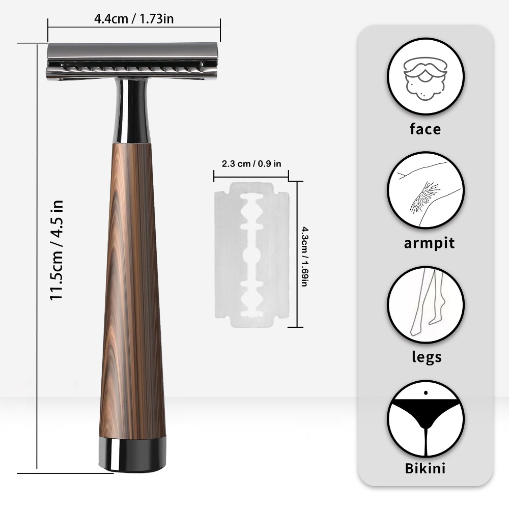 Safety Razor Handle - Pisau Cukur Aman Dua Sisi Berkualitas