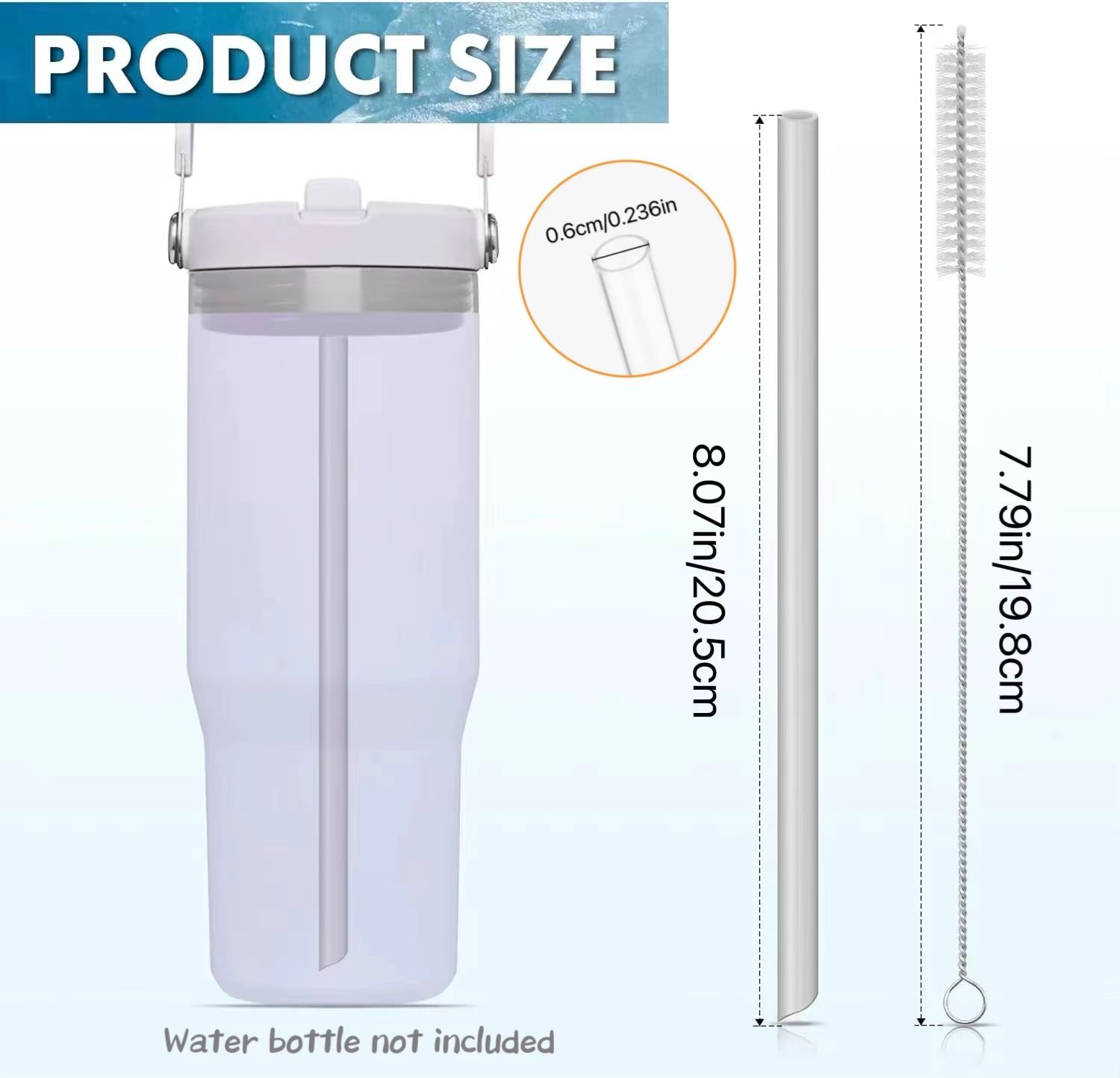 6 buah sedotan plastik dapat d - Reusable Straw ulasan dan harga