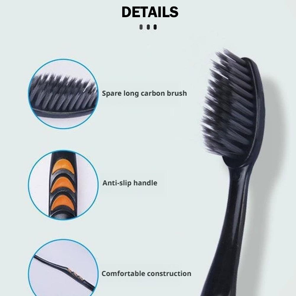 10 Buah Sikat Gigi Arang Bambu - Bamboo Toothbrush ulasan dan harga