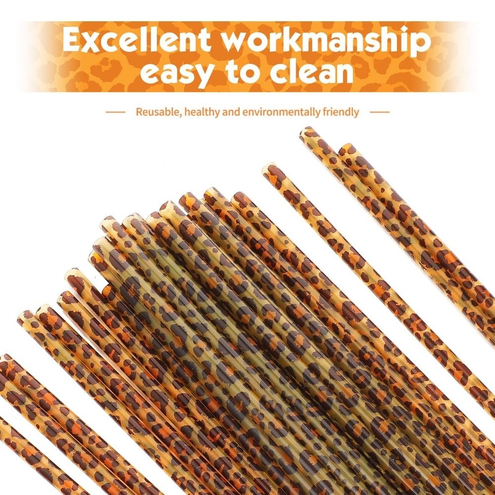 Sedotan Minum Motif Leopard Tr - Reusable Straw ulasan dan harga