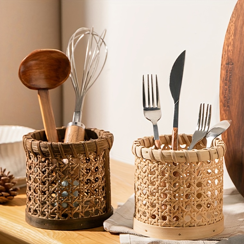 1 Buah Tempat Peralatan Makan  - Bamboo Cutlery ulasan dan harga