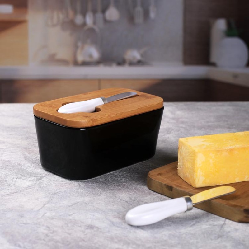 Piring mentega keramik sederha - Bamboo Cutlery ulasan dan harga