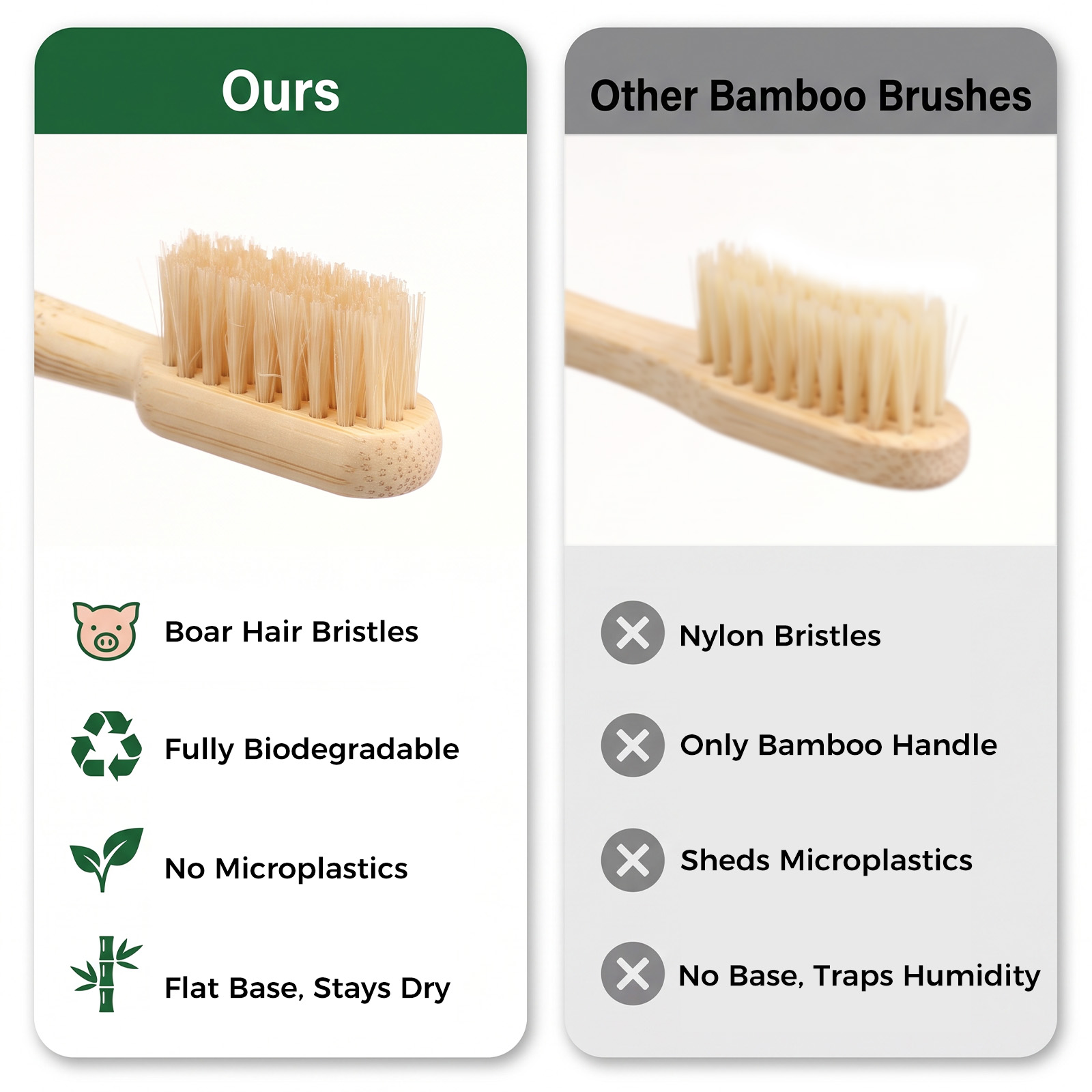 12 buah sikat gigi alami denga - Bamboo Toothbrush ulasan dan harga