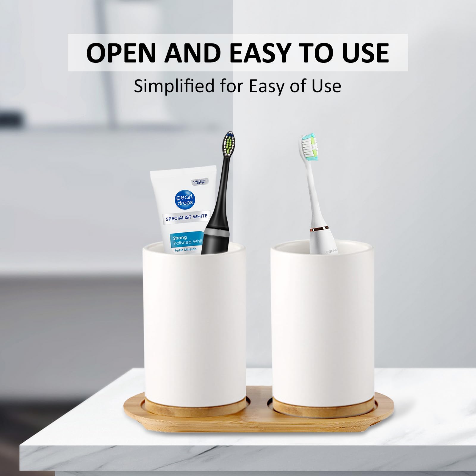 Set Kamar Mandi Keramik Dispen - Bamboo Toothbrush ulasan dan harga